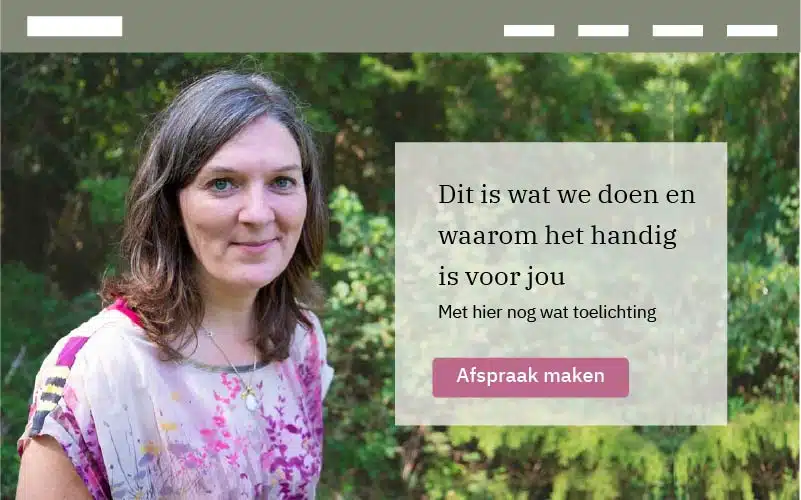 De hero 1 kolom met tekst rechts een grote afbeelding voorbeeld