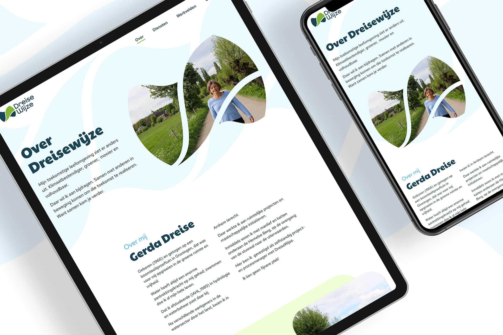 Responsive webdesign en development voor Dreisewijze transitiemanger